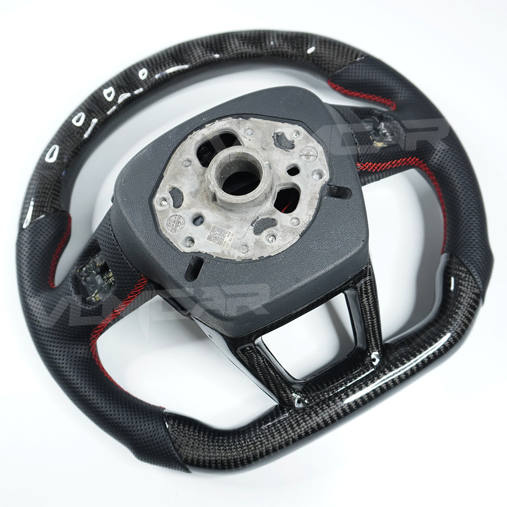 Carbon fiber steering wheel for Audi A7 S7 RS7 A6 S6 RS6 C8 A8 A6L S8 Q6 LED steering wheel