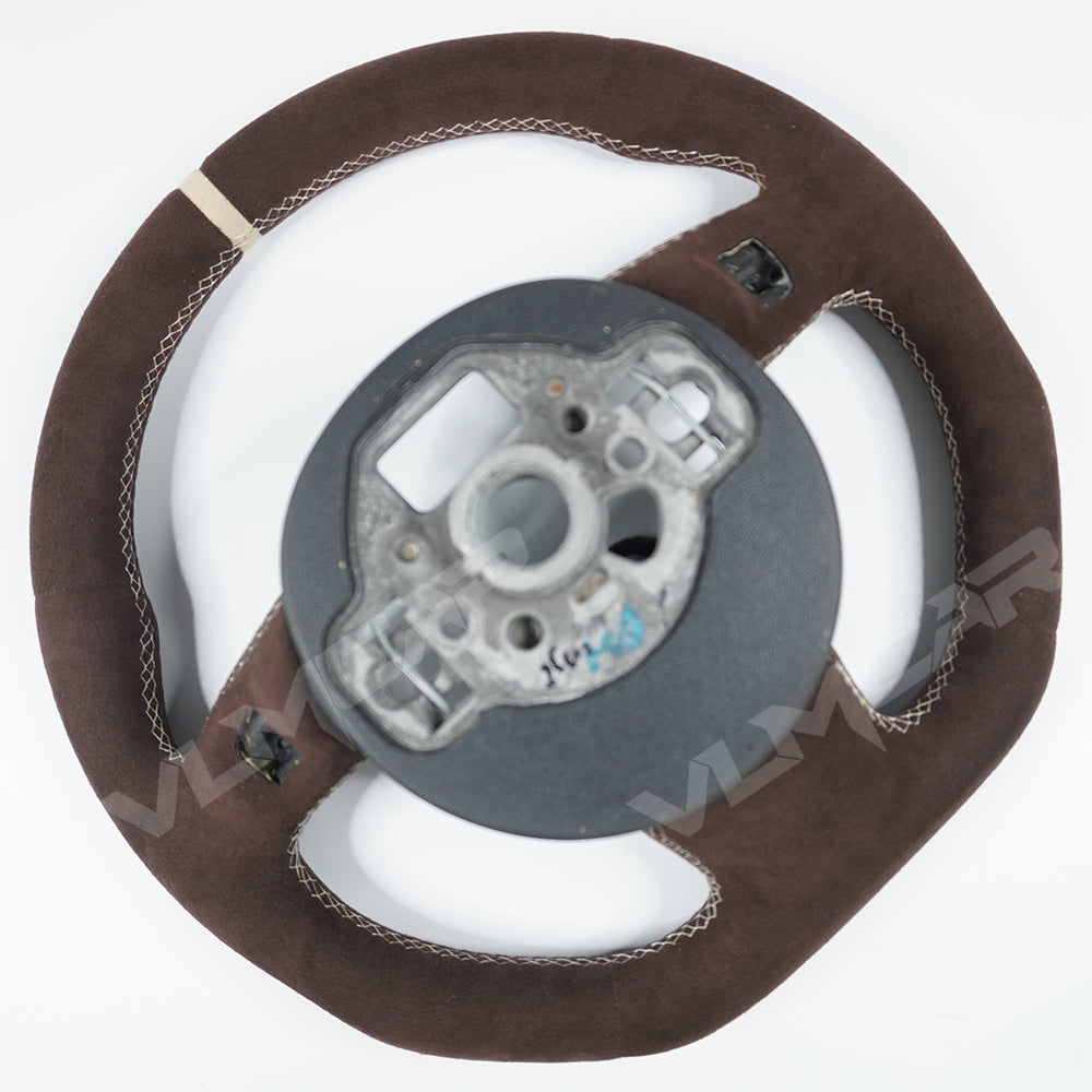 Private custom full suede (Alcantara) steering wheel for Audi A1/A6/S6/A7/S7/ brown suede
