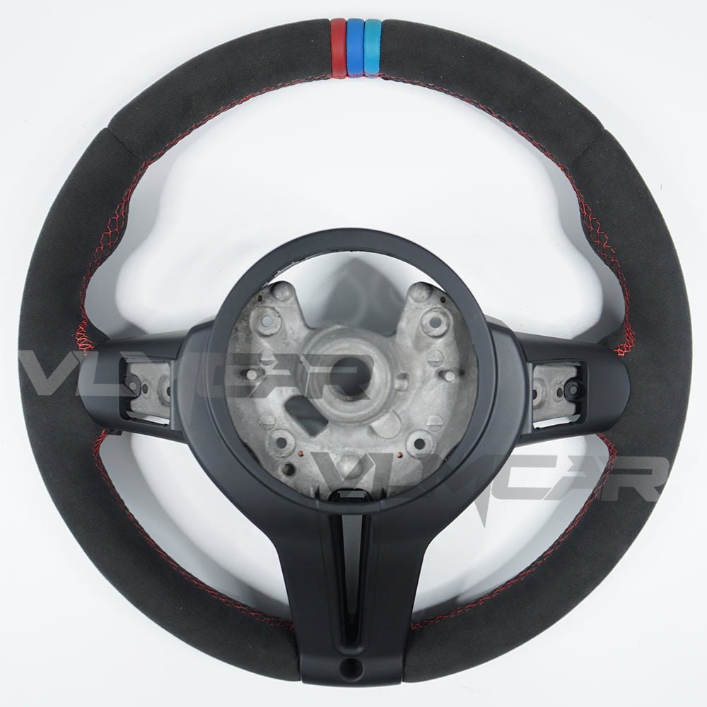 Private custom full suede (Alcantara) steering wheel with carbon fiber trim for bmw M3/M4/M2/F80/F82/F83/F87