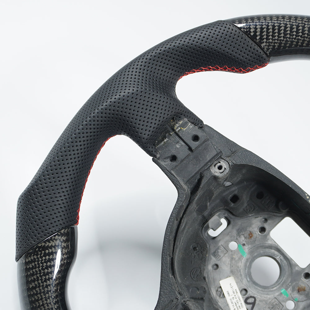 Private custom glossy carbon Fiber steering wheel For Volkswagen Golf 5/ MK5/ GTI