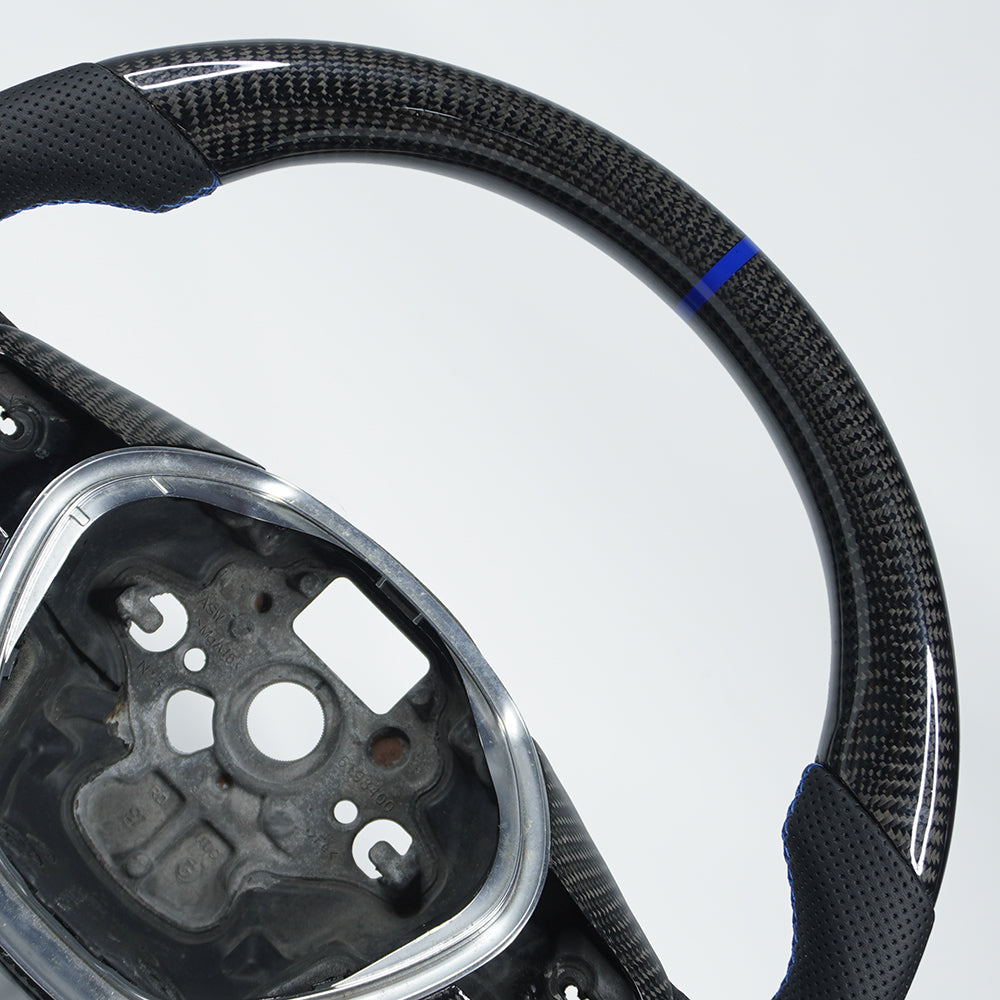 Private custom glossy carbon Fiber steering wheel For Volkswagen Golf normal/Regular MK7/MK7.5 Manual/dsg