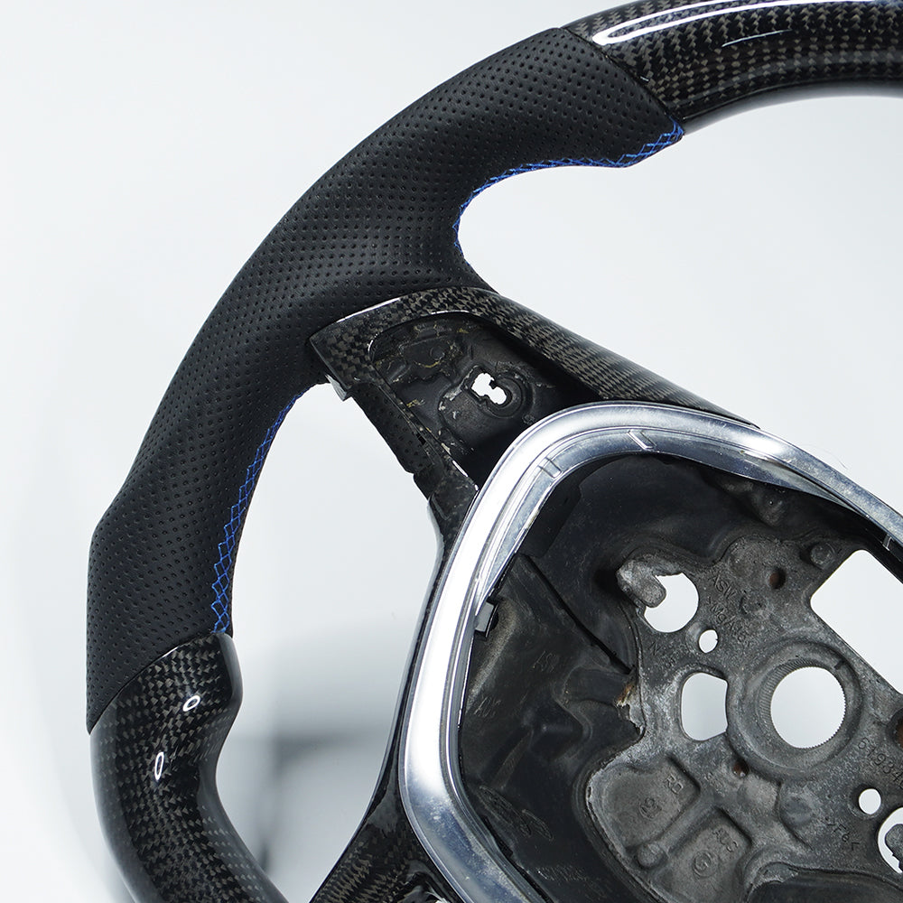 Private custom glossy carbon Fiber steering wheel For Volkswagen Golf normal/Regular MK7/MK7.5 Manual/dsg