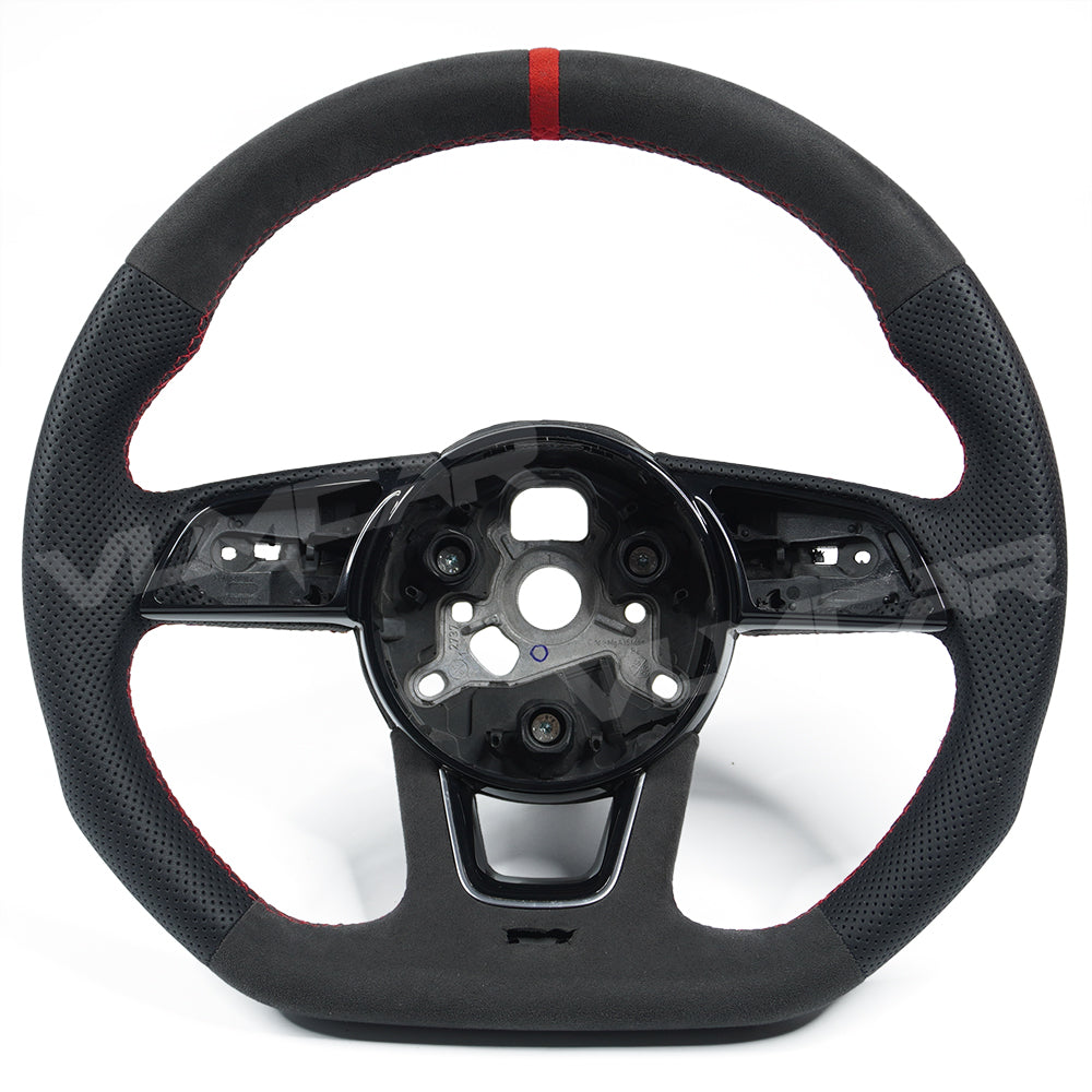 Private custom suede(Alcantara) steering wheel with perforate leather for audi A3/A4/A5/S/RS/s-line