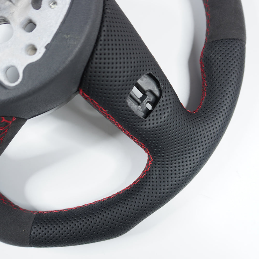 Private custom suede(Alcantara) steering wheel with perforate leather for audi A3/A4/A5/S/RS/s-line