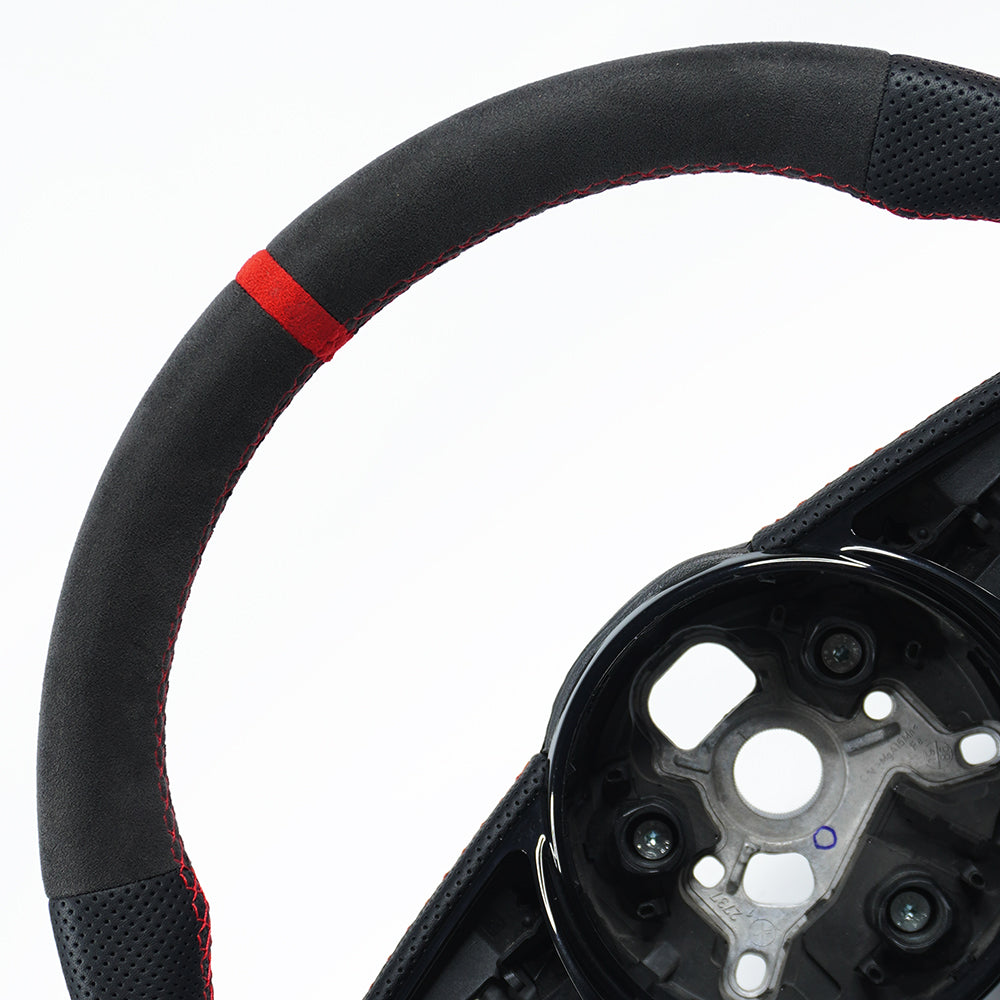 Private custom suede(Alcantara) steering wheel with perforate leather for audi A3/A4/A5/S/RS/s-line