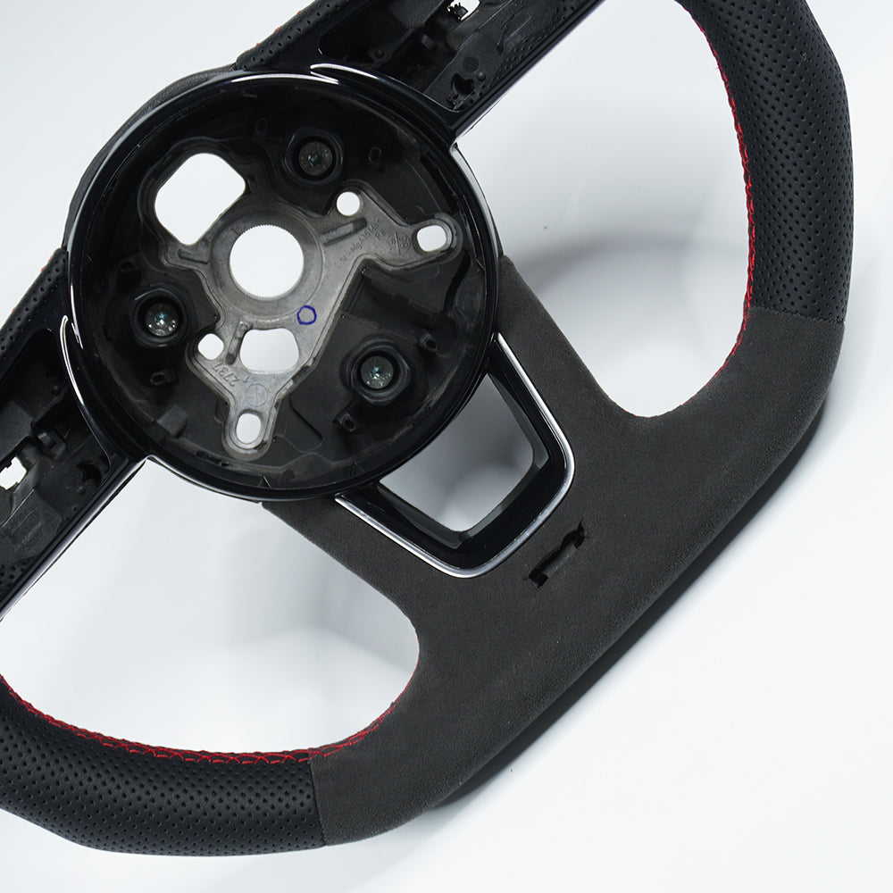Private custom suede(Alcantara) steering wheel with perforate leather for audi A3/A4/A5/S/RS/s-line