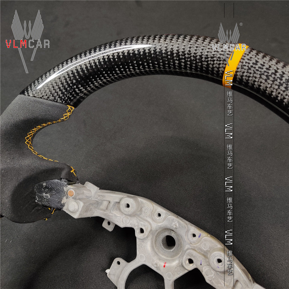 Carbon Fiber Steering Wheel with suede For Nissan 370Z