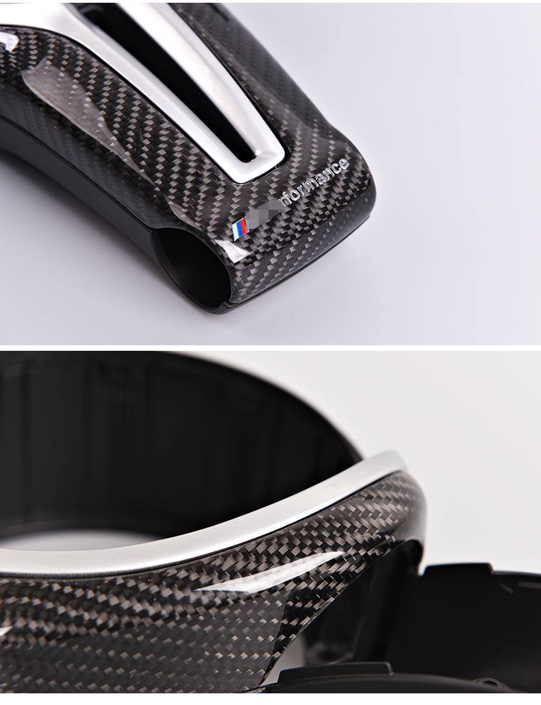 FOR BMW F80 M3 F82 M4 F10 M5 F06 F12 F13 M6 F15 X5M F16 X6M Carbon Fiber Steering Wheel Trim cover + inner trim