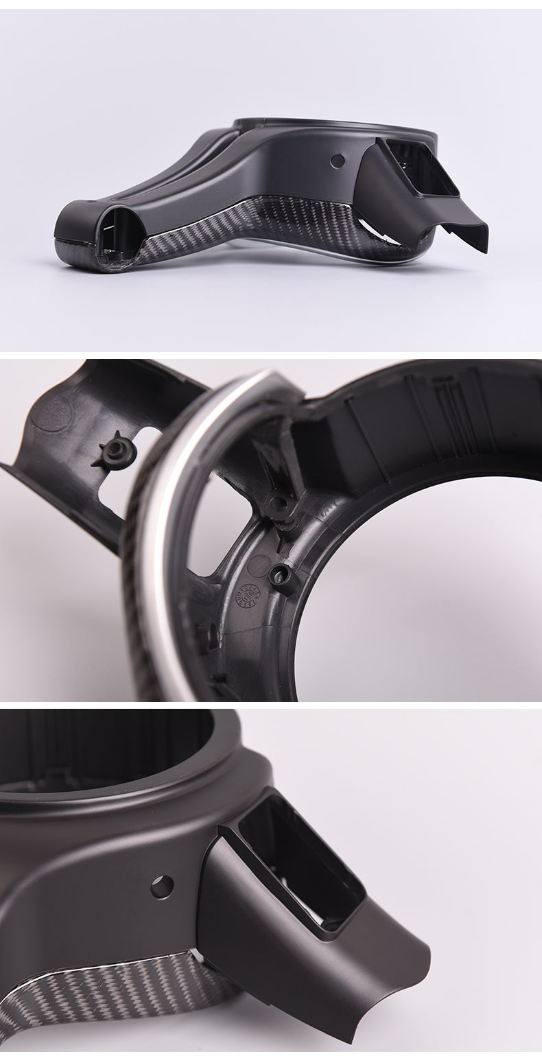 FOR BMW F80 M3 F82 M4 F10 M5 F06 F12 F13 M6 F15 X5M F16 X6M Carbon Fiber Steering Wheel Trim cover + inner trim