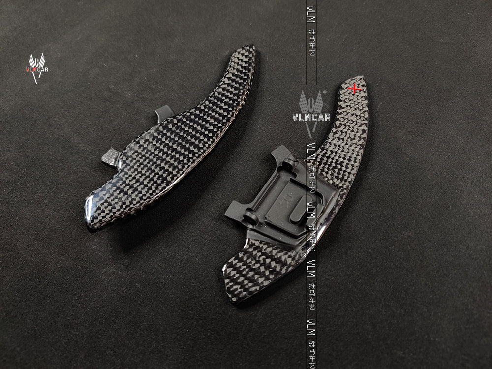 Carbon Fiber DSG Steering Wheel Paddle Extension Shifter Switch Shift for VW Golf GTI R Scirocco R20 R36 CC