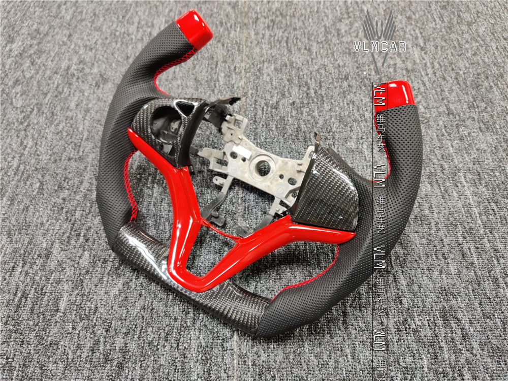 Private custom gloss carbon fiber steering wheel for City/gk5/Jazz