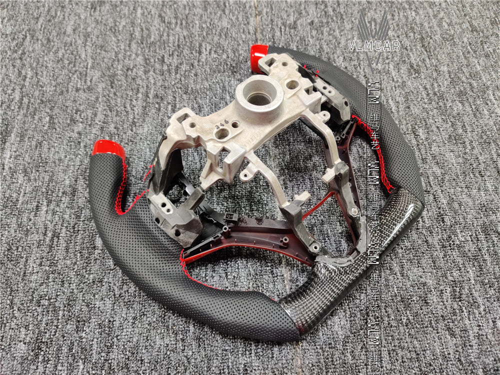 Private custom gloss carbon fiber steering wheel for City/gk5/Jazz