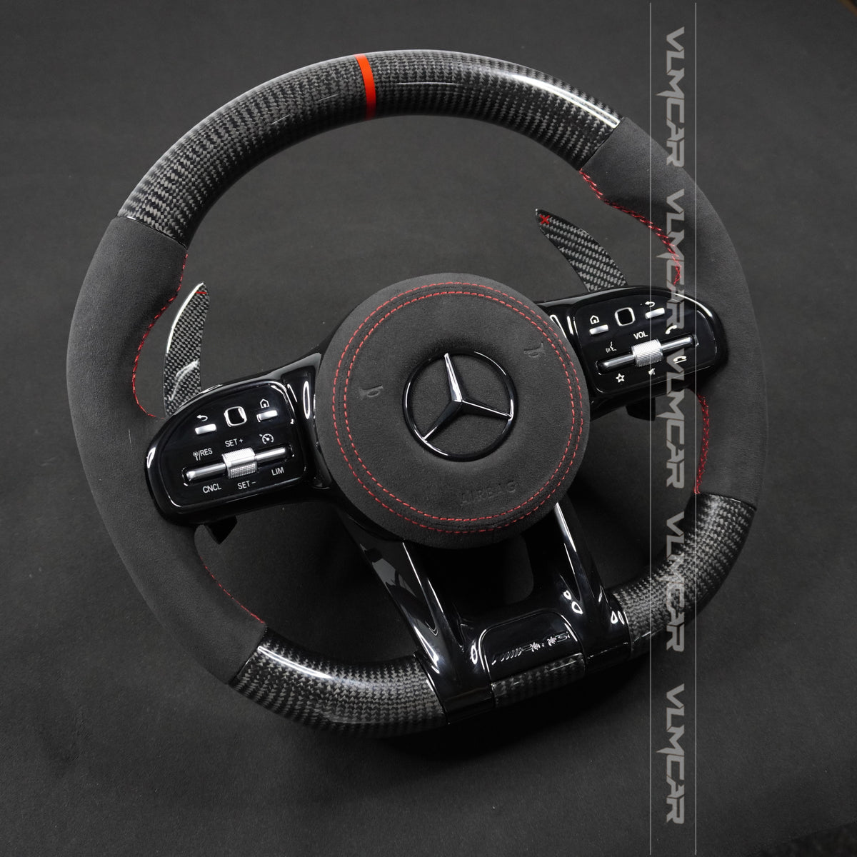 Carbon fiber steering wheel For mercedes benz C/E/S/G AMG / old model – VLM  Auto Parts