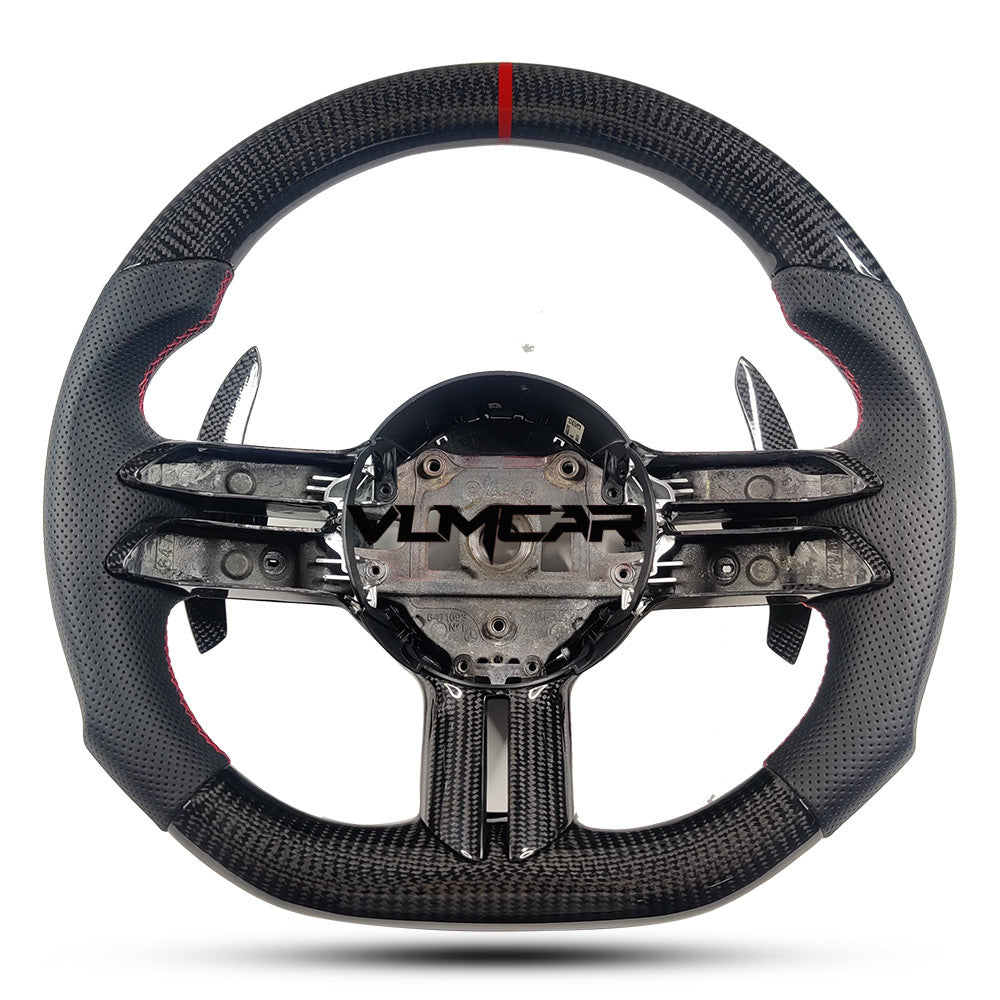 Custom New design carbon fiber AMG style steering wheel For Benz W204 W212 W221 W222 W223 AMG S63 G63 G55 racing wheel