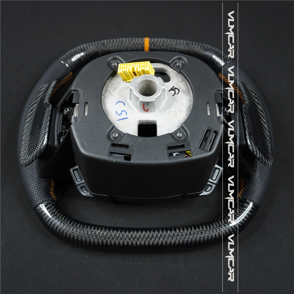 Custom carbon fiber steering wheel For Chevy Corvette C8/with paddles shift