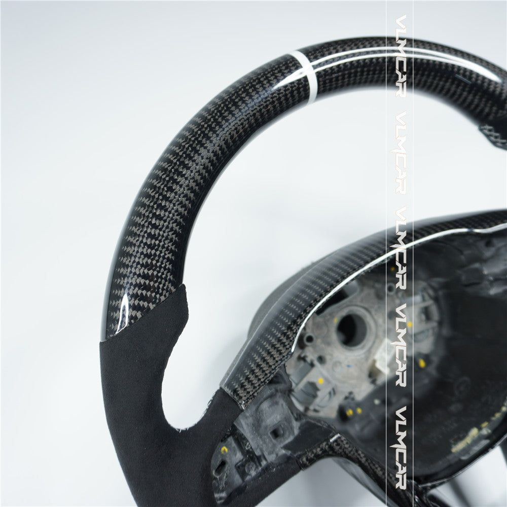 Custom carbon fiber steering wheel For Seat/ LEON /R ST / CUPRA/without paddle holes