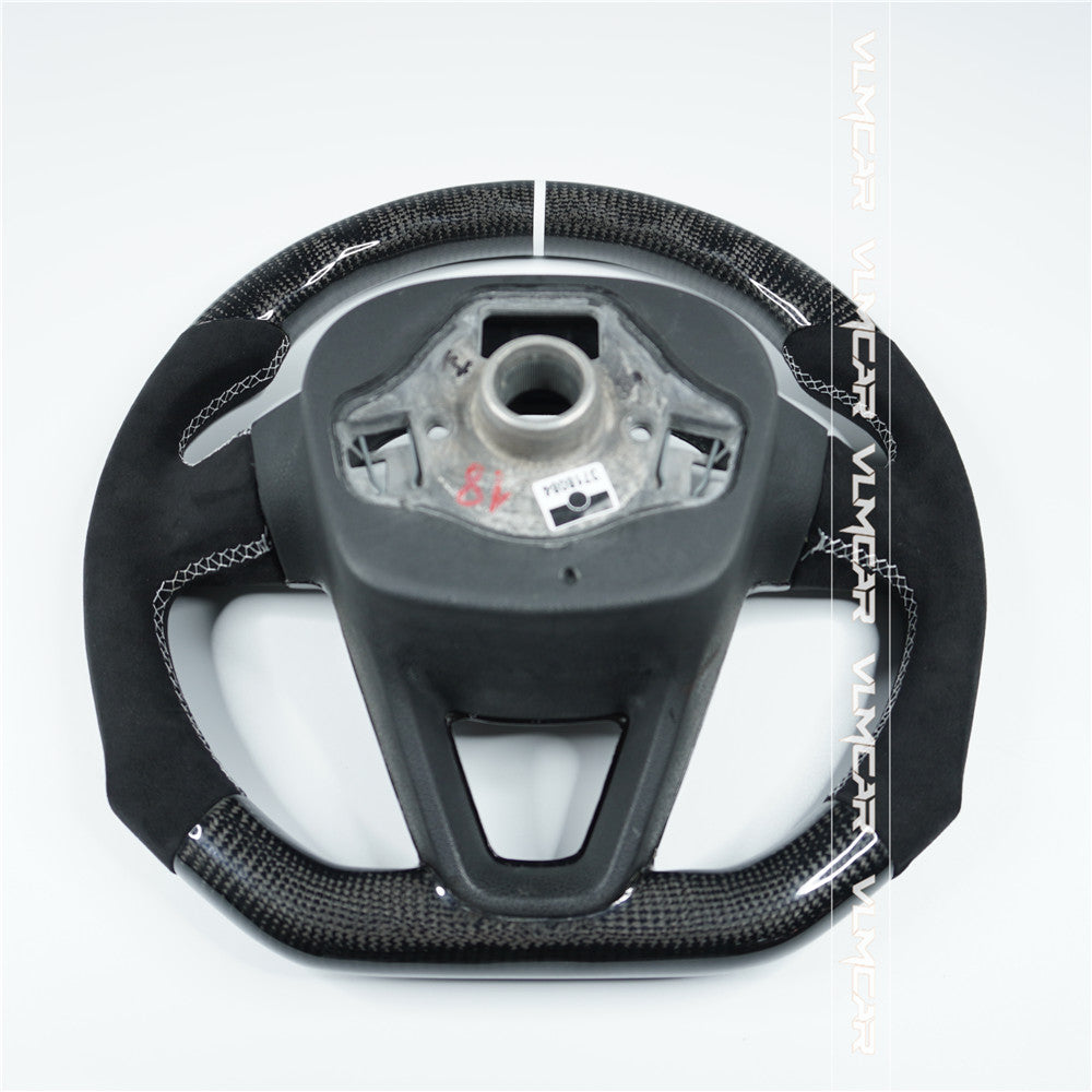 Custom carbon fiber steering wheel For Seat/ LEON /R ST / CUPRA/without paddle holes