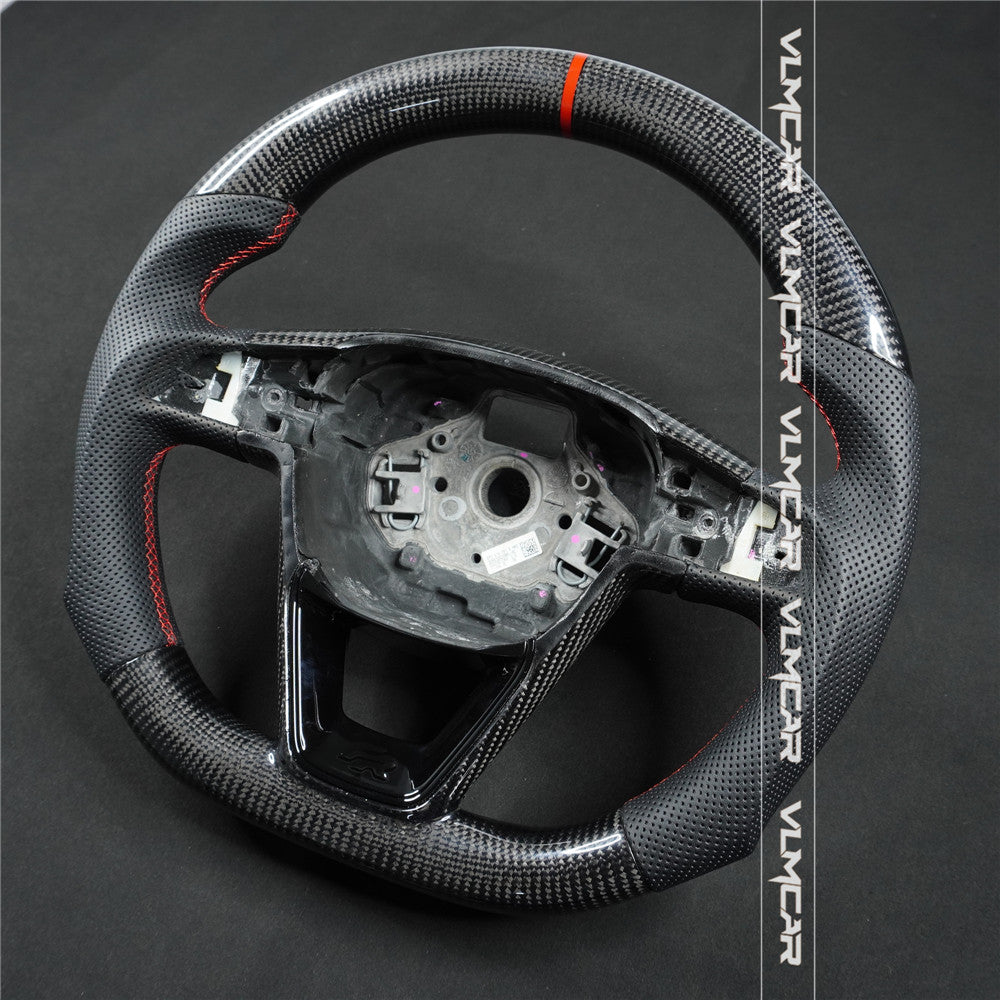 Custom carbon fiber steering wheel For Seat/ LEON /R ST / CUPRA/with paddles
