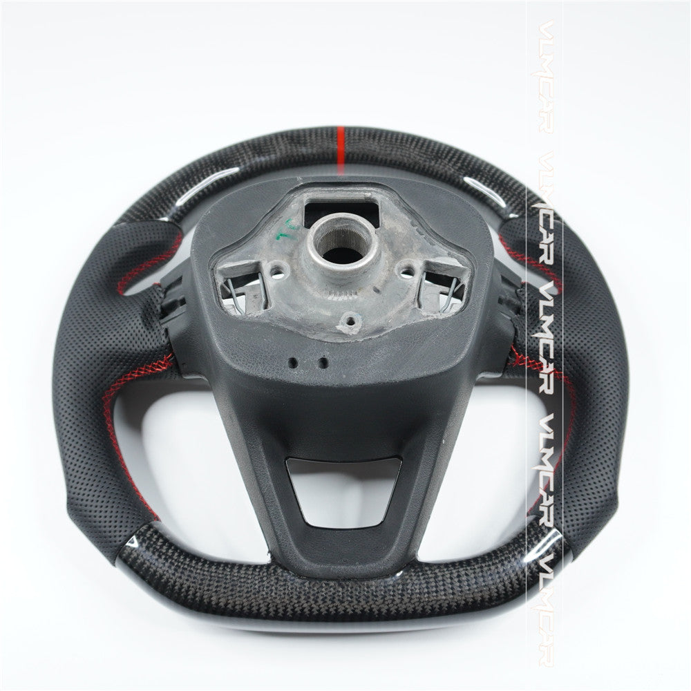 Custom carbon fiber steering wheel For Seat/ LEON /R ST / CUPRA/with paddles
