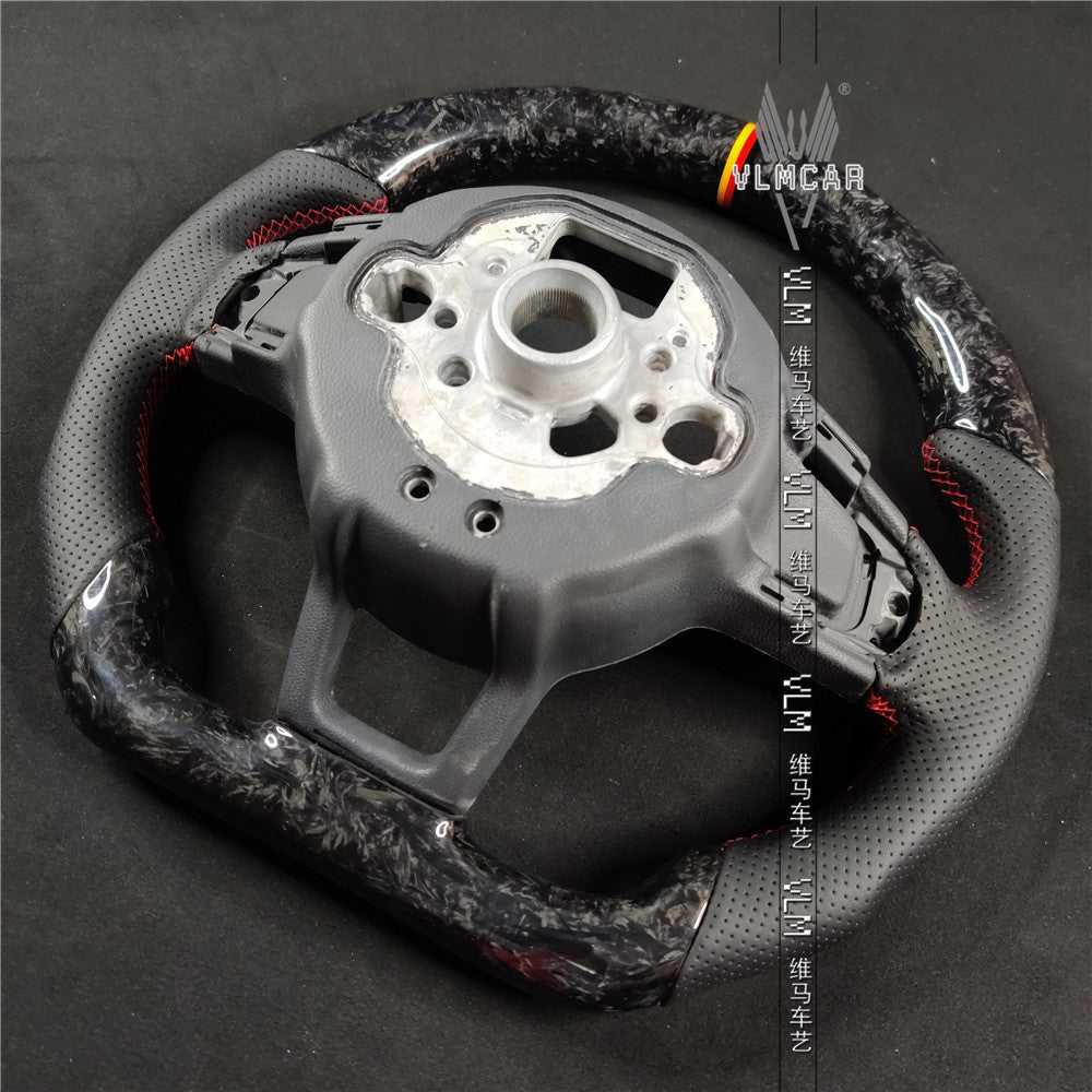 Private custom carbon Fiber steering wheel For VW Golf MK7 MK7GTI MK7R / Forged carbon fiber