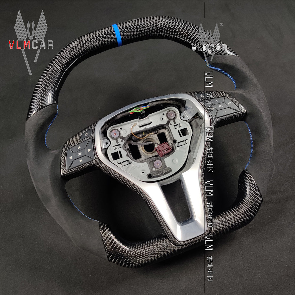Private custom carbon fiber steering wheel for Mercedes Benz C-class W204 /AMG E-class W212
