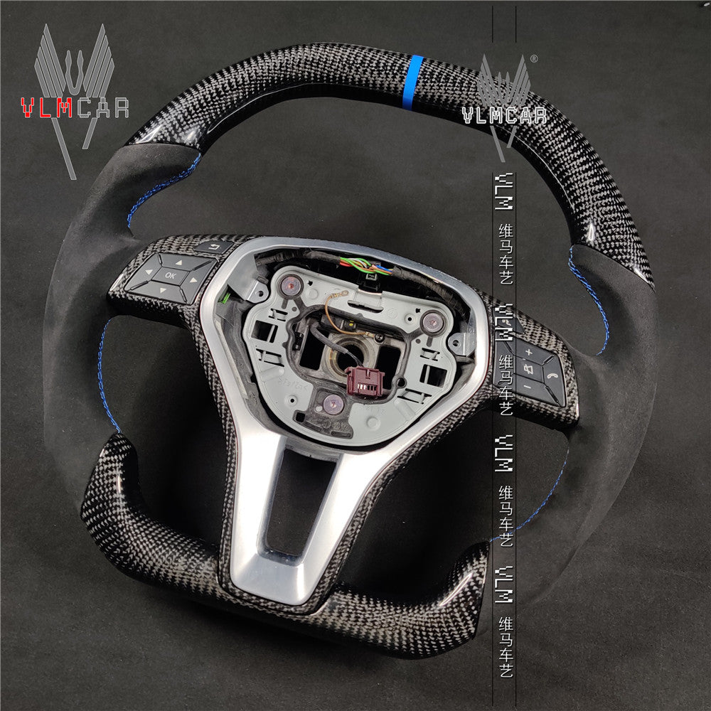 Private custom carbon fiber steering wheel for Mercedes Benz C-class W204 /AMG E-class W212