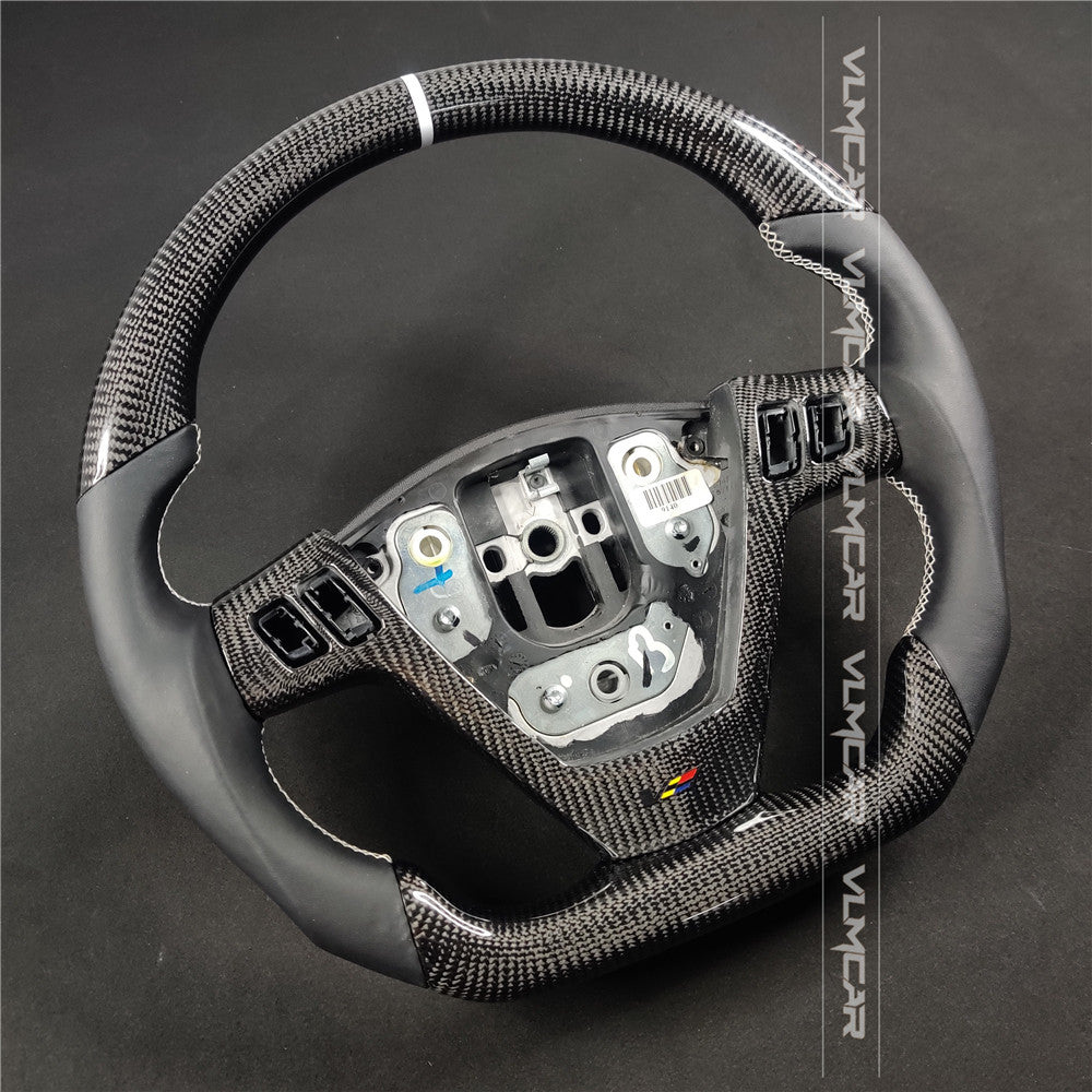 VLM Carbon Fiber steering wheel with smooth leather For Cadillac CTS V1 2004-2008
