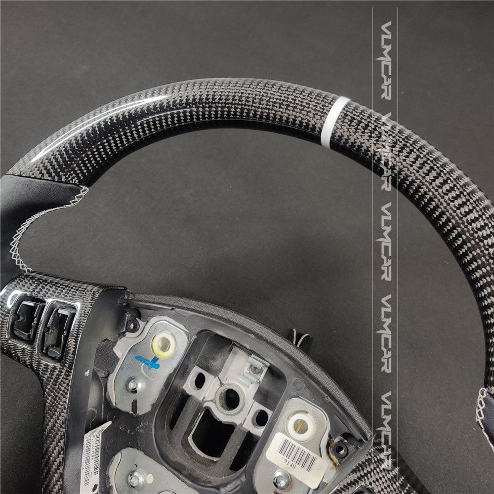 VLM Carbon Fiber steering wheel with smooth leather For Cadillac CTS V1 2004-2008