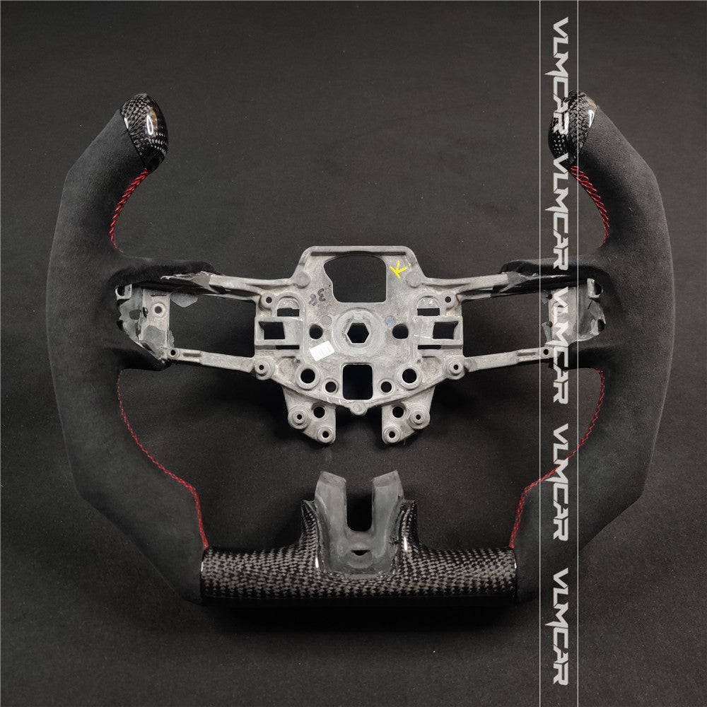 Private custom F1 style carbon fiber steering wheel For Ford Mustang