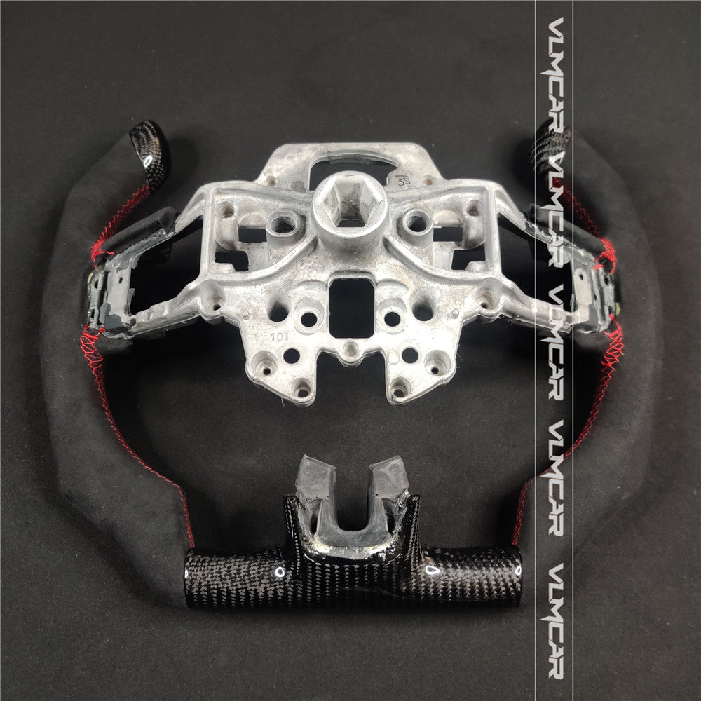 Private custom F1 style carbon fiber steering wheel For Ford Mustang