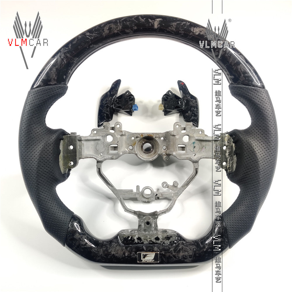 Private custom Forged carbon Fiber steering wheel For Lexus IS/ISF/ES/RX/RC/RCF