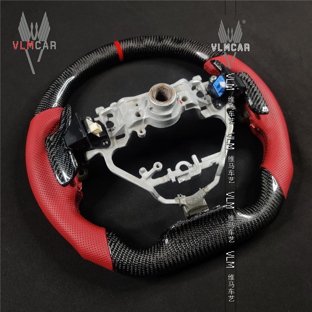 Private custom carbon Fiber steering wheel and shift paddle For Lexus IS/ISF/ES/RX/RC/RCF
