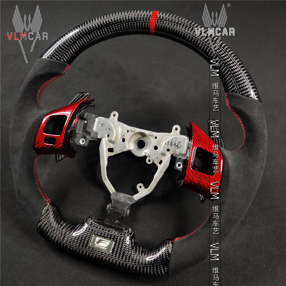 Private custom carbon Fiber steering wheel For Lexus IS/ISF/ES/RX/RC/RCF