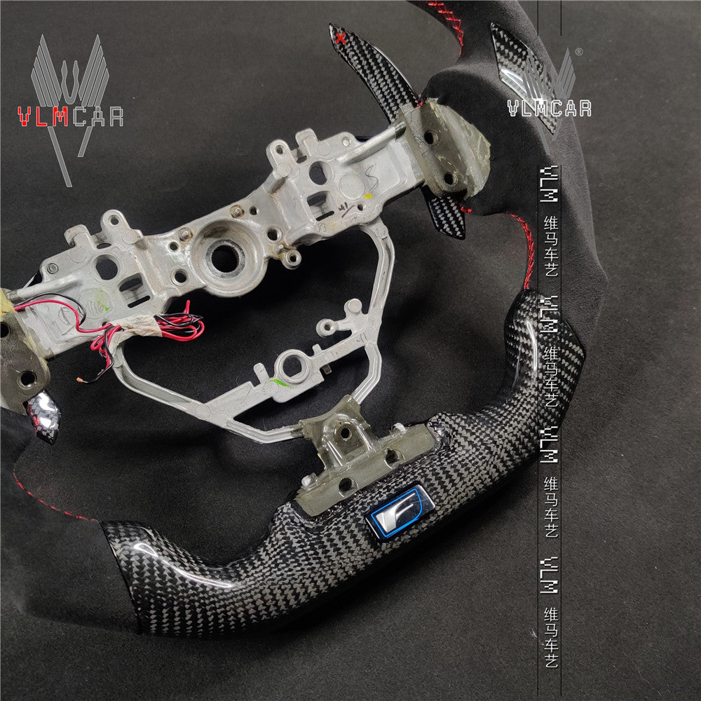 Private custom carbon Fiber steering wheel For Lexus IS/ISF/ES/RX/RC/RCF/with led display