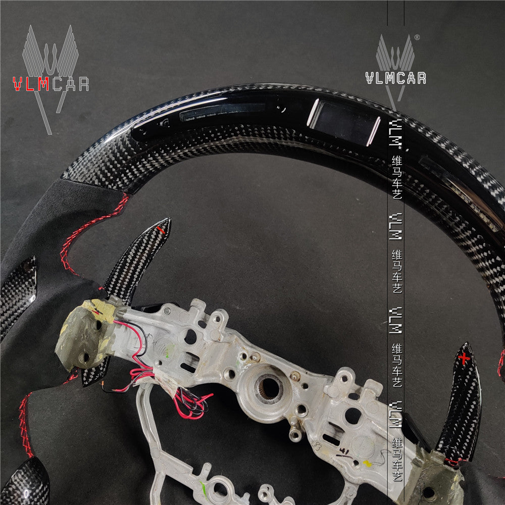 Private custom carbon Fiber steering wheel For Lexus IS/ISF/ES/RX/RC/RCF/with led display