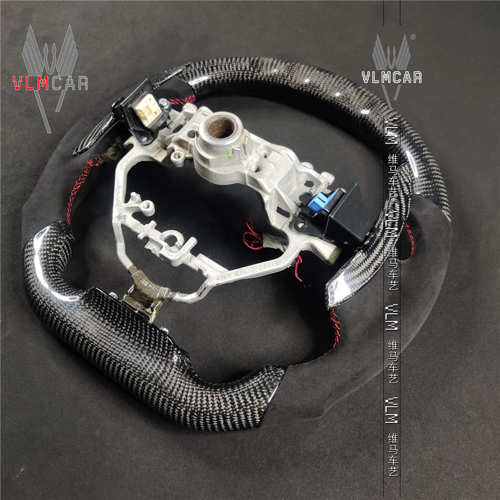 Private custom carbon Fiber steering wheel For Lexus IS/ISF/ES/RX/RC/RCF/with led display