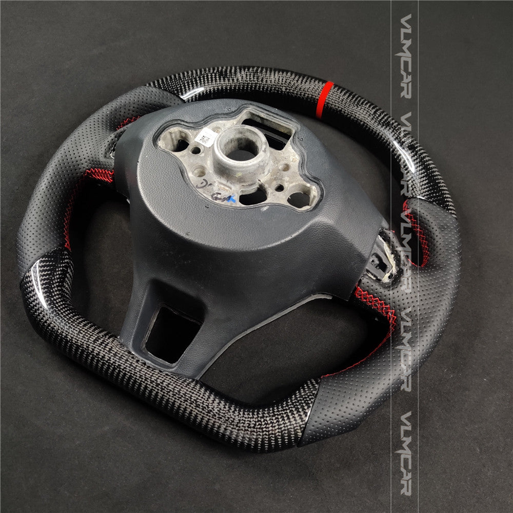 Private custom carbon Fiber steering wheel For Volkswagen Golf normal/Regular MK7/MK7.5 dsg/Manual