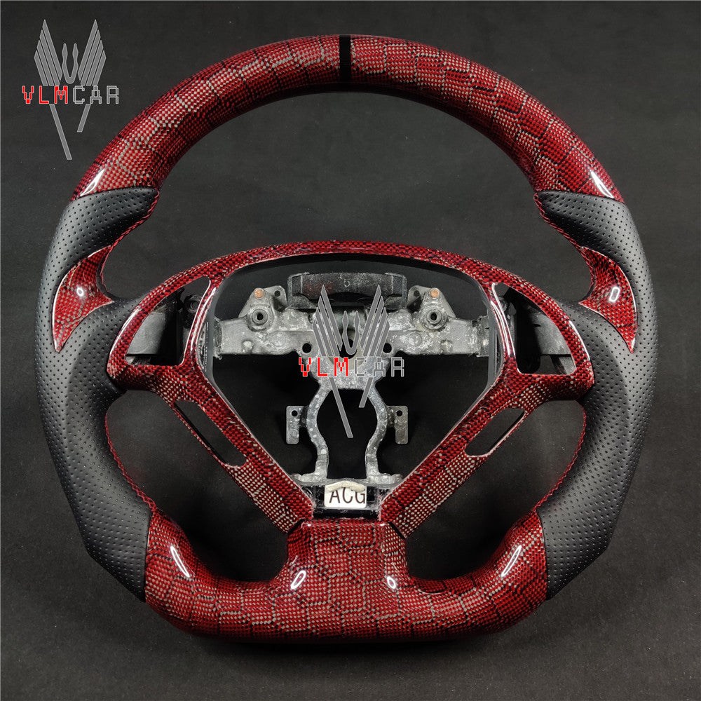 Private custom honey carbon fiber steering wheel For Infiniti G37