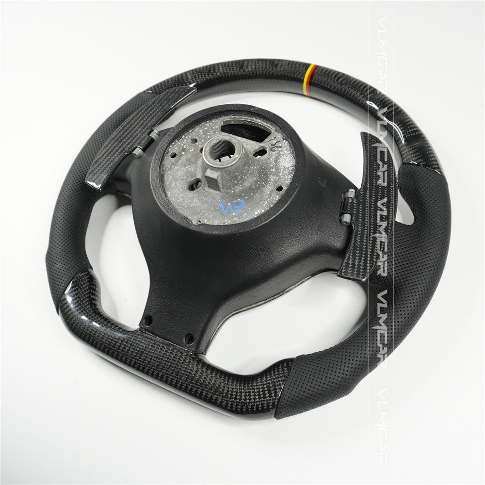 Private custom carbon fiber steering wheel for BMW 3 Series E46/M3 With carbon shift paddles
