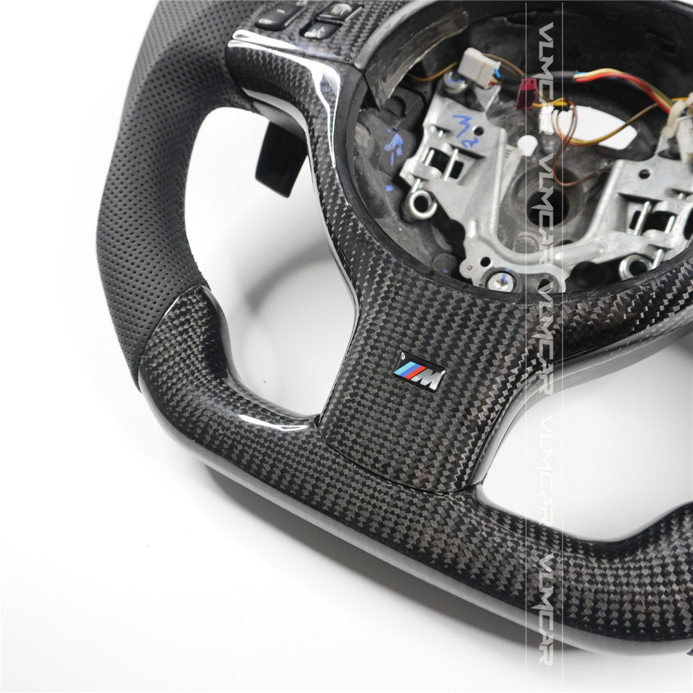 Private custom carbon fiber steering wheel for BMW 3 Series E46/M3 With carbon shift paddles