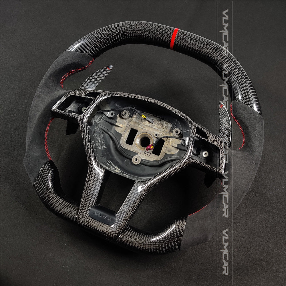 Private custom carbon fiber steering wheel for Mercedes Benz C-class W204 /AMG E-class W212
