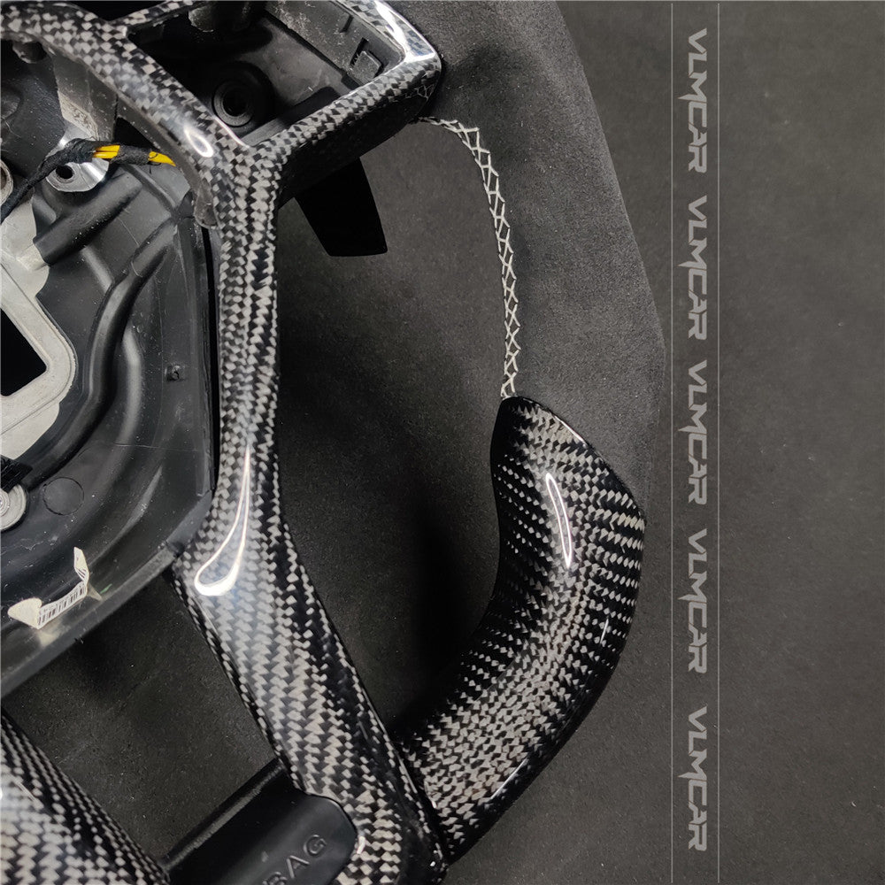 Private custom carbon fiber steering wheel for Mercedes Benz C-class W204 /AMG E-class W212