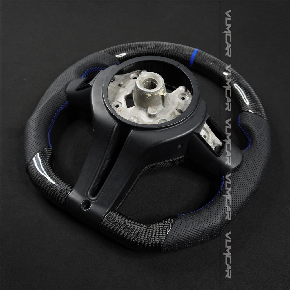 Private custom carbon fiber steering wheel for bmw M3/M4/M2/F80/F82/F83/F87/with perforated leather