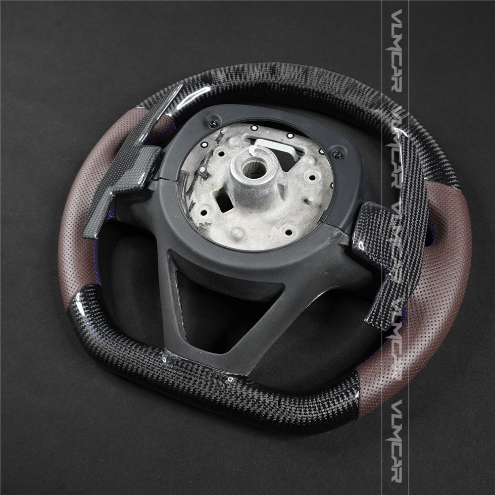 Private custom carbon fiber steering wheel for new bmw I8 with led display/with carbon shift paddles