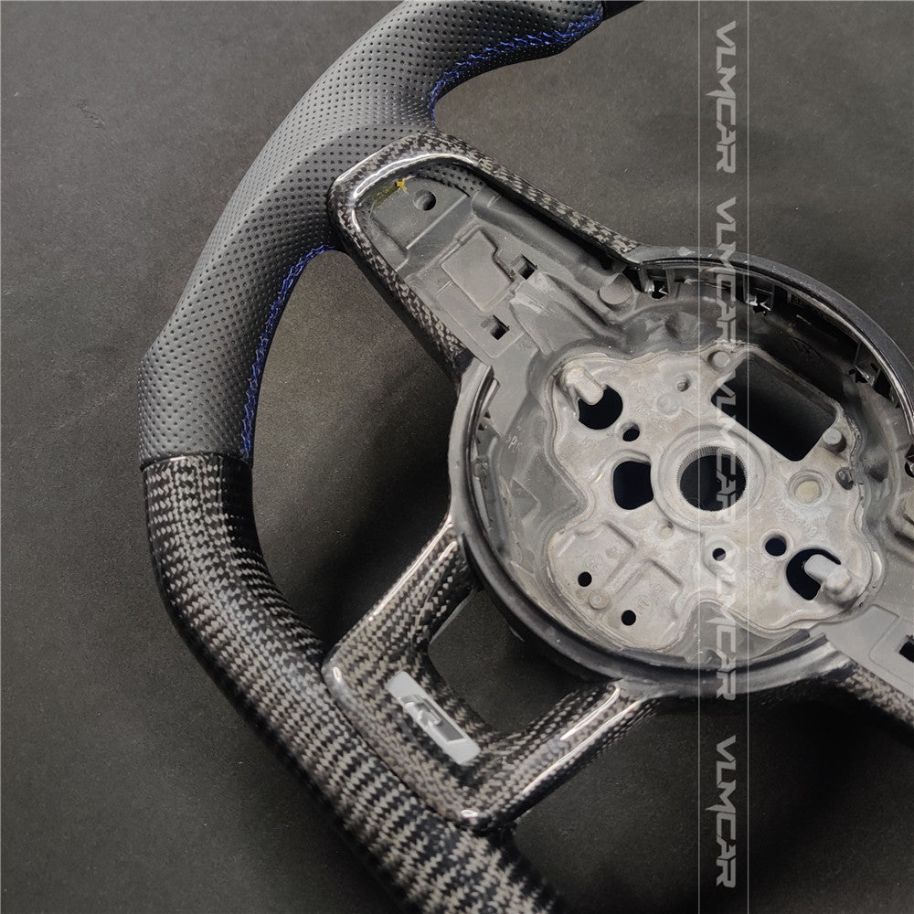 Private custom carbon fiber steering wheel for vw golf mk7/7.5/Manual/with R logo