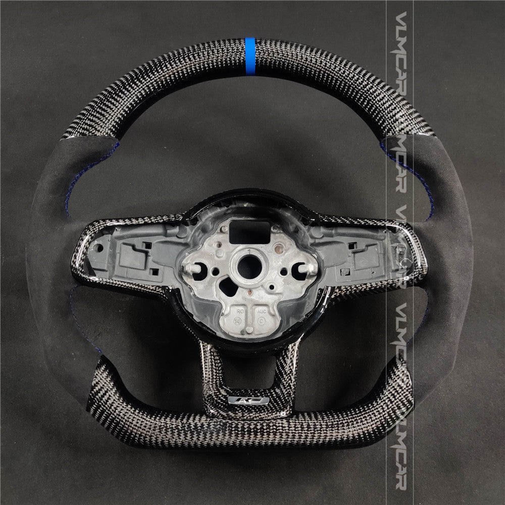 Private custom carbon fiber steering wheel for vw golf mk7/7.5/Manual/with R logo