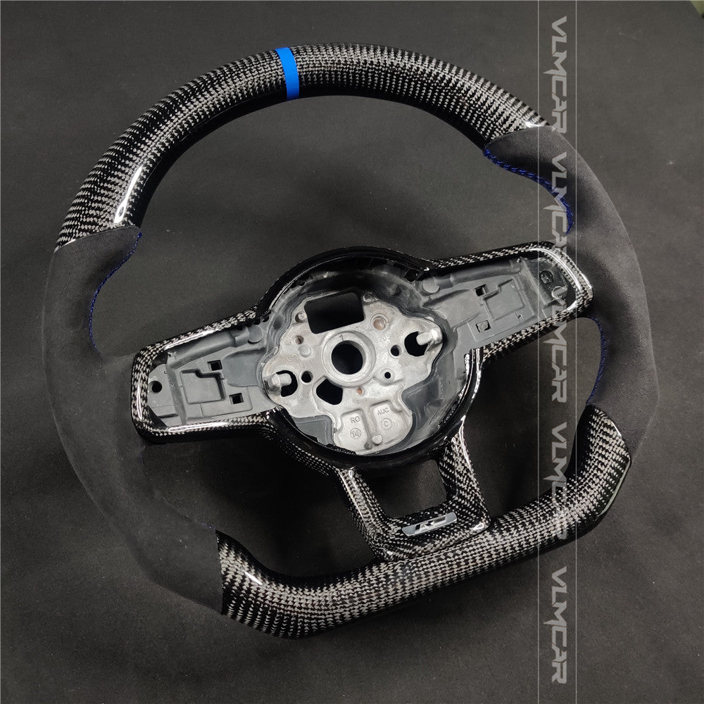 Private custom carbon fiber steering wheel for vw golf mk7/7.5/Manual/with R logo