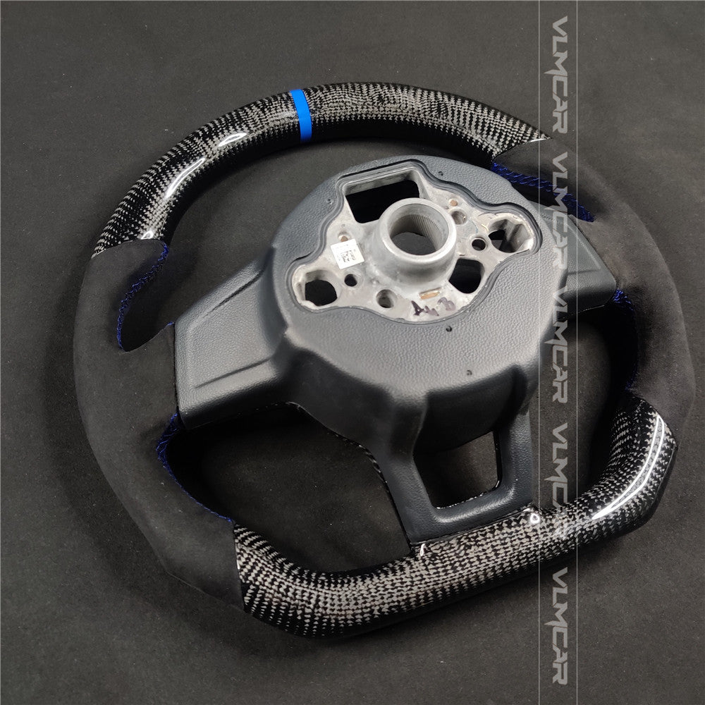 Private custom carbon fiber steering wheel for vw golf mk7/7.5/Manual/with R logo