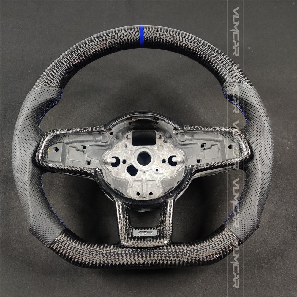 Private custom carbon fiber steering wheel for vw golf mk7/7.5/Manual/with R logo