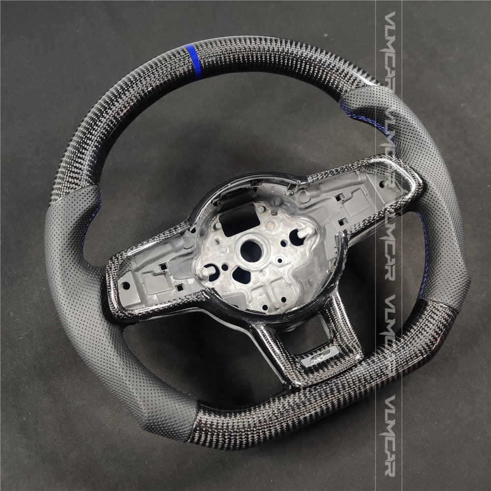 Private custom carbon fiber steering wheel for vw golf mk7/7.5/Manual/with R logo